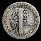 Image of 1916-P / MERCURY DIME / CIRCULATED GRADE GOOD / VERY GOOD 90% SILVER COIN