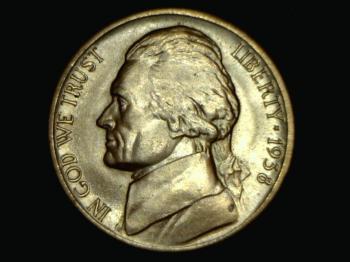 Image of 1938-D Jefferson Nickel - circulated