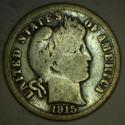 Image of 1915 Barber Dime - G