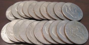 Image of ROLL OF 20 EISENHOWER DOLLARS BU