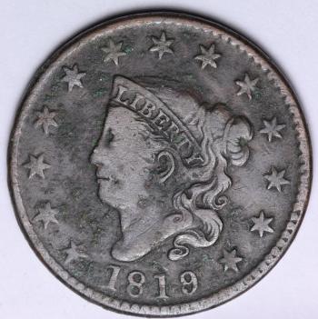 Image of 1819/8 Large Cent VF