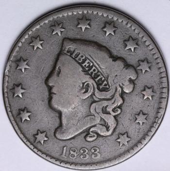 Image of 1833 Large Cent 