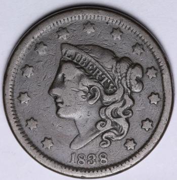 Image of 1838 Large Cent 