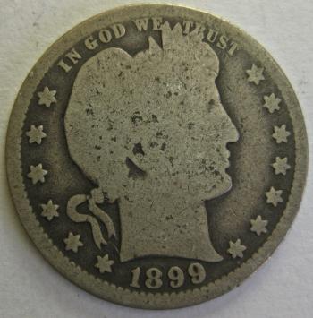 Image of 1899-O Barber Quarter GOOD