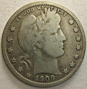 Image of 1909-S Barber Quarter FINE