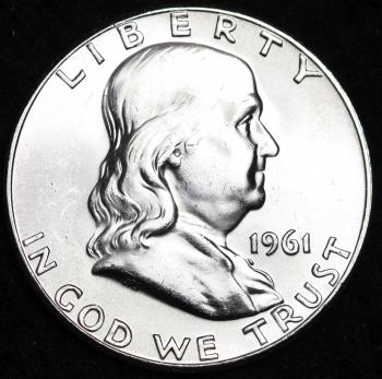 Image of 1961 Franklin Half Dollar BU