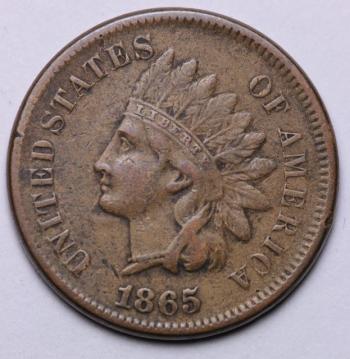 Image of 1865 Indian Cent  XF