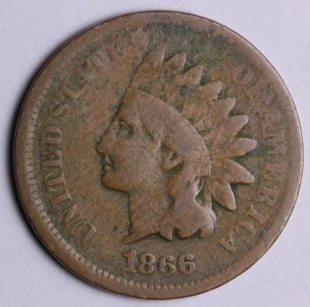 Image of 1866 Indian Cent VG