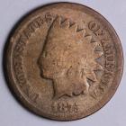 Image of 1875 Indian Cent - G