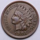 Image of 1901 Indian Cent AU 