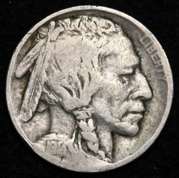 Image of 1914-D Buffalo Nickel FINE