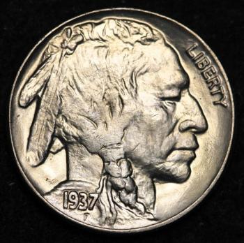 Image of 1937 Buffalo Nickel GEM BU