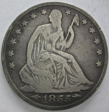 Image of 1855-O Seated Liberty Half Dollar FINE