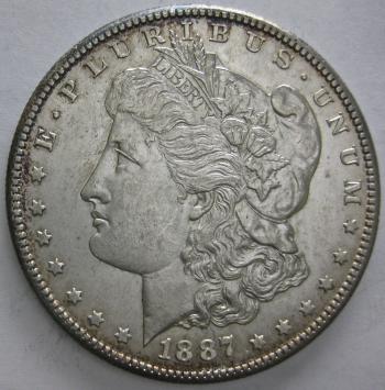 Image of 1887-S Morgan Dollar BU MS60