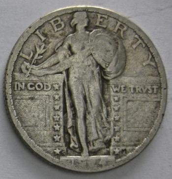 Image of 1924-S Standing Liberty Quarter VF