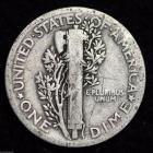 Image of 1923-P MERCURY DIME / CIRCULATED GRADE GOOD / VERY GOOD 90% SILVER COIN