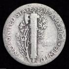 Image of 1925-S MERCURY DIME / CIRCULATED GRADE GOOD / VERY GOOD 90% SILVER COIN